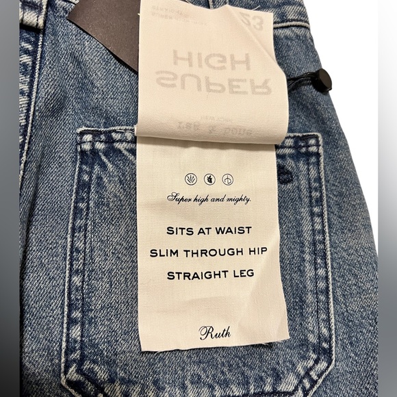 Rag & Bone Super High Rise Straight *Ruth - Picture 5 of 5